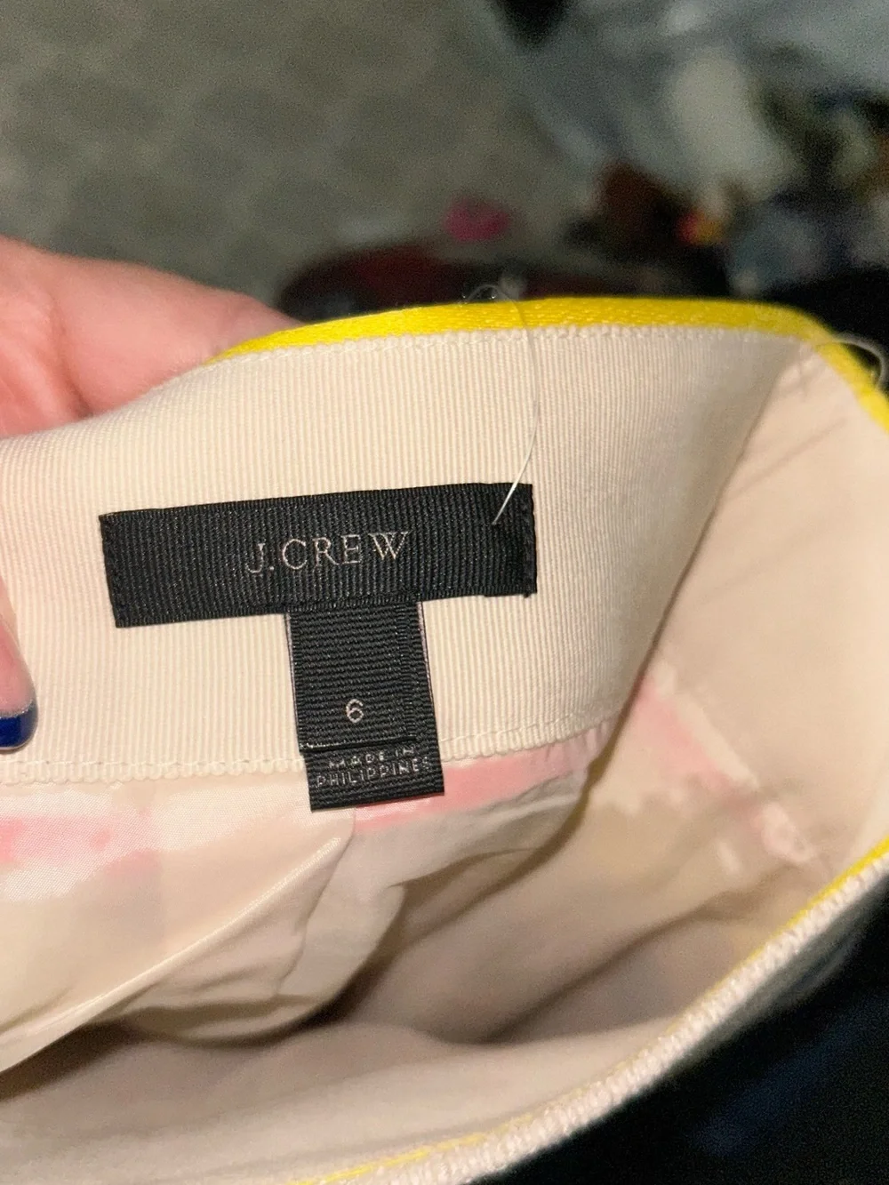 J. Crew Multicolor Striped Pencil Skirt - Cream, Blue, Yellow, Red